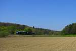 Ein Prchen der BR 650 der Bodensee-Oberschwaben-Bahn als BOB 87221(Aulendorf-FN Hafen) zwischen Oberzell und Meckenbeuren.