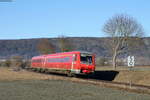 611 034-9 als RE 22317 (Donaueschingen-Ulm Hbf) bei Nendingen 15.2.19