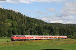 218 438-0 mit dem RE 22333 (Donaueschingen-Ulm Hbf) bei Immendingen 10.8.19