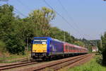 146 520-2 mit dem IRE 95866 (Tübingen Hbf-Stuttgart Hbf) in Wannweil 12.8.20