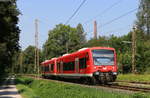 650 016-8 und 650 024-2 als RB 22978 (Tübingen Hbf-Bad Urach) in Kirchentellinsfurt 12.8.20 