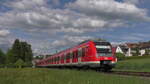 DB 430 041 der S-Bahn Stuttgart fährt am 28.05.2021 als S1 nach Kirchheim(Teck) und verlässt hier gerade Wernau(Neckar).