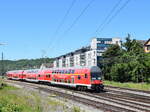 Ersatzzug im Juni 2021 in Tübingen Hbf