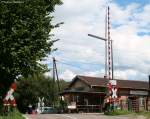 Noch wird der Bahnhbergang in Oberboihingen von Hand bedient.