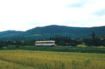 Sonderfahrt auf der Ermstalbahn nach Bad Urach noch zu DB-Zeiten mit TW 405 der Württembergischen Eisenbahngesellschaft (WEG).