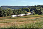 Nachschuss auf 812 003 (Tz 9003) als umgeleiteter und verspäteter ICE 591 (Linie 11) von Hamburg-Altona nach München Hbf, der in Ölbronn-Dürrn auf der Bahnstrecke