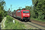 Autotransportzug mit 152 006-3 (Siemens ES64F) DB fährt nahe Bruchsal Schlachthof auf der Bahnstrecke Bietigheim-Bissingen–Bruchsal (Westbahn (Württemberg) | KBS 770) Richtung Bretten.