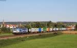 193 843 mit einem Containerzug bei Heidelsheim 1.10.15