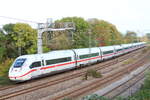 ICE 812 023-1 (Tz 9023) zwischen Ludwigsburg und Asperg 🧰 DB AG 🚝 ICE 594 München - Berlin Ostbahnhof 🚩 Bahnstrecke KBS 770 (Residenzbahn) 🕓 19.10.2020 | 16:25 Uhr