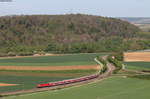 147 017-8 mit der RB 19113 (Osterburken-Stuttgart Hbf) bei Kirchheim 25.4.19 