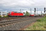 Containerzug mit 193 318-3 (Siemens Vectron) DB fährt in Tamm auf der Bahnstrecke Stuttgart–Würzburg (Frankenbahn | KBS 780) Richtung Bietigheim-Bissingen.