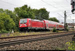 147 003-8 von DB Regio Baden-Württemberg als RB 1???? von Stuttgart Hbf nach Bad Friedrichshall Hbf fährt in Asperg auf der Bahnstrecke Stuttgart–Würzburg (Frankenbahn | KBS 780).