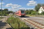 425 811-3 von Abellio gemietet als RB 18 nach Tübingen bei der Einfahrt in Untergriesheim.7.7.2020