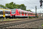 423 837-4 und 423 343-3 der S-Bahn Stuttgart als S5 von Stuttgart Schwabstraße nach Bietigheim-Bissingen fahren in Asperg auf der Bahnstrecke Stuttgart–Würzburg (Frankenbahn | KBS