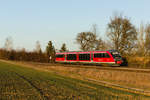 642 223 als RB83 Öhringen-Hessental am 27.02.2021 bei Öhringen-Cappel.