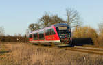 642 xxx als RE80 Crailsheim-Heilbronn am 27.02.2021 bei Öhringen-Cappel.