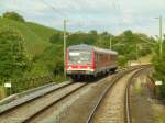 628 332 begegnete am 21.6.11 der Stadtbahn Richtung hringen.