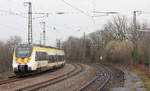 3442 200 als RE 19 Hessental-Stuttgart bei der etwas verspäteten Einfahrt in Waiblingen am 29.02.2020.
