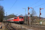 111 168-1 mit dem RE 81781 (Stuttgart Hbf-Nürnberg Hbf) in Fichtenberg 2.4.20