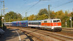 111 111-1 mit RE90 Stuttgart-Nürnberg am 13.10.2023 in Waiblingen. 