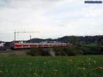 111 047 mit RE 19962 nach Stuttgart vor Gaildorf West    Aufnahmedatum am 14.04.2011