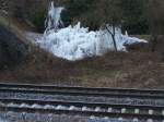 An der KBS 786 (Remsbahn) konnte ich heute diese Eisflche fotografiert.