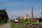 Velaro ICE 711 und 703 als ICE 513 nach München HBF.Aufgenommen auf der Remsbahn bei Urbach am 23.5.2015