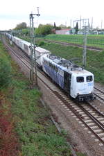 151 060-1 als Lok 60 von Lokomotion verlässt den Kornwestheimer Rangierbahnhof in Richtung Stuttgart-Untertürkheim 🧰 Lokomotion 🚩 Bahnstrecke KBS 790.11 (Schusterbahn)