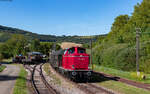 212 261 mit der WTB 123 (Blumberg-Zollhaus - F�tzen) bei der Einfahrt F�tzen 7.8.25