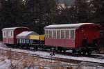 Kleiner GmP der Schmalspurbahn Amstetten-Oppingen, abgestellt in Amstetten (Wrttemberg). Januar 2009 .