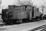 4.12.1972 Abgestellte ehemalige Heeresfeldbahnlokomotive in Drzbach