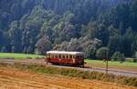 Fuchs T 36 WEG auf der Oberen Kochertalbahn, 29.08.1985