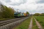 ELL/Wiener Lokalbahn Cargo Siemens Vectron 193 237-5 mit Containerzug in Thüngersheim am 01.05.21