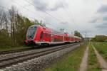 DB Regio Bombardier Twindexx 445 061 am 01.05.21 bei Thüngersheim 