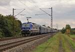 193 565 (RTB) fuhr am 17.09.21 mit einem Autozug durch Thüngersheim.