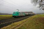 ATLU Bombardier Traxx 185 609-5 mit Kesselwagen in Retzbach Zellingen am 07.11.21