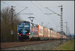 Railpool/DPB 193 134 am 08.03.2026 mit dem  MARS  Klv-Zug bei Thüngersheim im Maintal