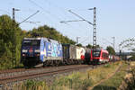 DB 152 138-4  Albatros Express  am 06.08.2020 mit Containern bei Thüngersheim