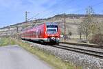 440 306-9 kommt als RB53 bei Thüngerheim herangefahren am Dienstag den 1.3.2022