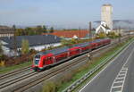 DB 445 048 als RE 4611  Main-Spessart-Express  von Frankfurt (M) Hbf nach Würzburg Hbf, am 17.10.2022 in Karlstadt (M).