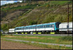 Neuware f�r �bersee: Am 01.09.2026 bef�rderte RailAdventure 111 222 einen nagelneuen Nahverkehrszug f�r New South Wales (Australien) bei Th�ngersheim durch das Maintal gen Norden.
