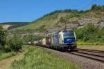 Vielfach erwartet wurde am 4.6.2015 der WLC-Vectron 193 980. Am Mittag wurde er von mehreren Fotografen nahe Himmelstadt abgelichtet