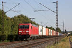 DB 185 289 mit Containern am 06.08.2020 bei Thüngersheim