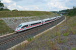 ICE 626 (München Hbf - Dortmund Hbf) bei Emskirchen Richtung Würzburg, 23.06.2019