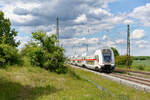 Ein IC2 auf Überführungsfahrt bei Eggolsheim Richtung Nürnberg, 29.05.2020