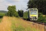 VT 650.730 Agilis bei Ebersdorf am 06.07.2012.