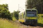 VT650 714 Agilis bei Ebersdorf am 15.06.2013.