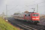 111 214-3 DB Regio bei Staffelstein am 26.11.2013.