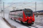 442 108 DB Regio bei Staffelstein am 06.12.2013.