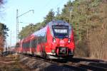 442 104 DB Regio bei Strullendorf am 07.01.2014.